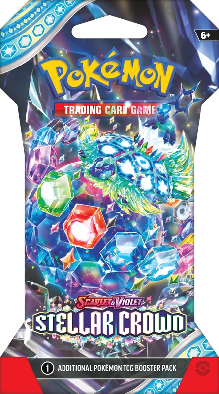 Pokemon Scarlet and Violet 7 Stellar Crown Sleeved Booster